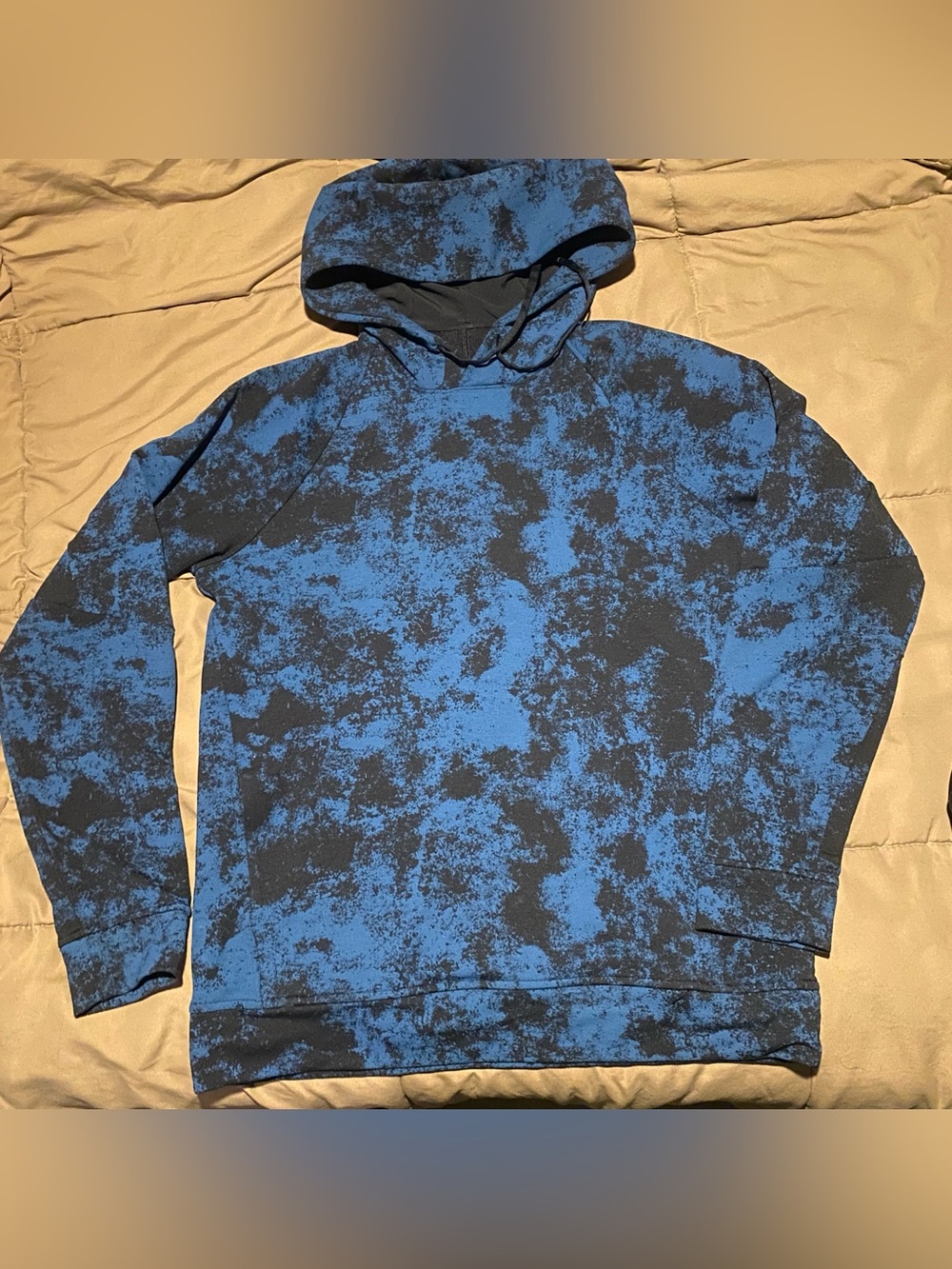 lululemon athletica Blue and Black city sweat hoodie sweatshirt men's S